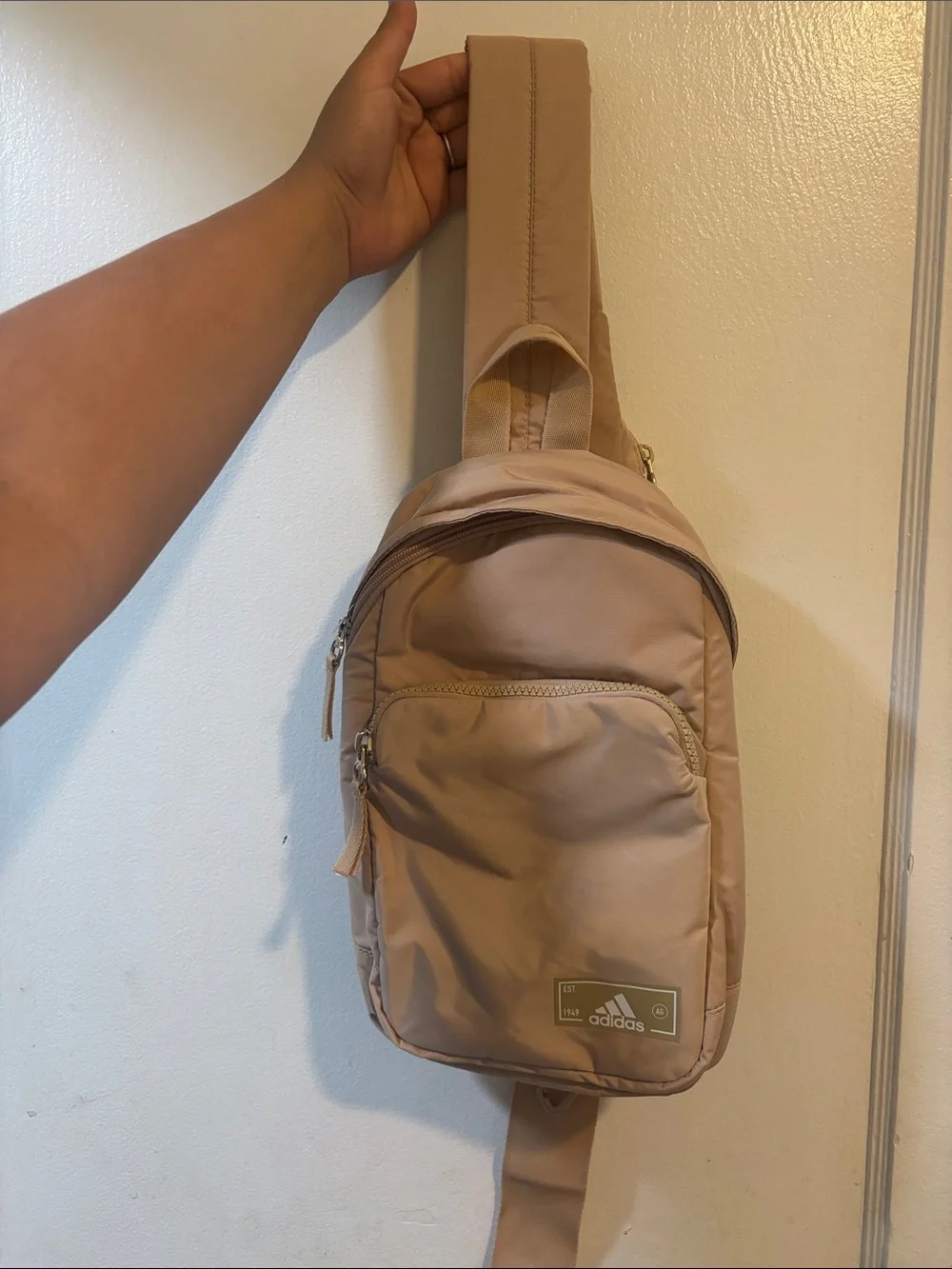 adidas Beige/Tan Sling Backpack